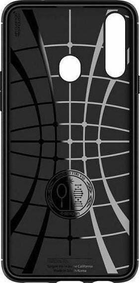 Spigen Rugged Armor Back Cover Μαύρο (Galaxy A20s)