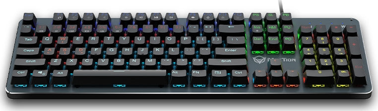 Meetion MK007 Gaming Μηχανικό Πληκτρολόγιο με Custom Blue διακόπτες και RGB φωτισμό (Αγγλικό US)