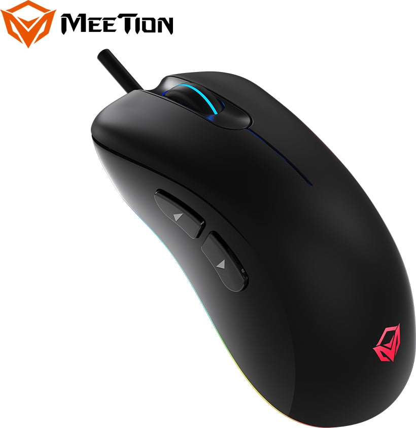 Meetion GM19 RGB Gaming Ποντίκι 6400 DPI Μαύρο