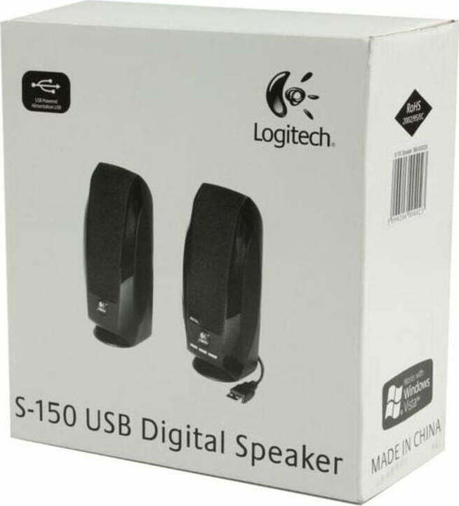 Logitech S150 Ηχεία Υπολογιστή 2.0 με Ισχύ 1.2W σε Μαύρο Χρώμα