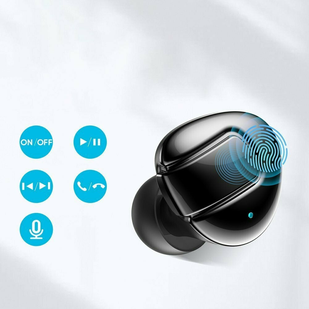 Joyroom JR-TL10 In-ear Bluetooth Handsfree Ακουστικά με Θήκη Φόρτισης Μαύρα