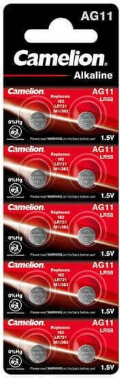 Camelion AG11 Αλκαλικές Μπαταρίες Ρολογιών LR58 1.5V 10τμχ