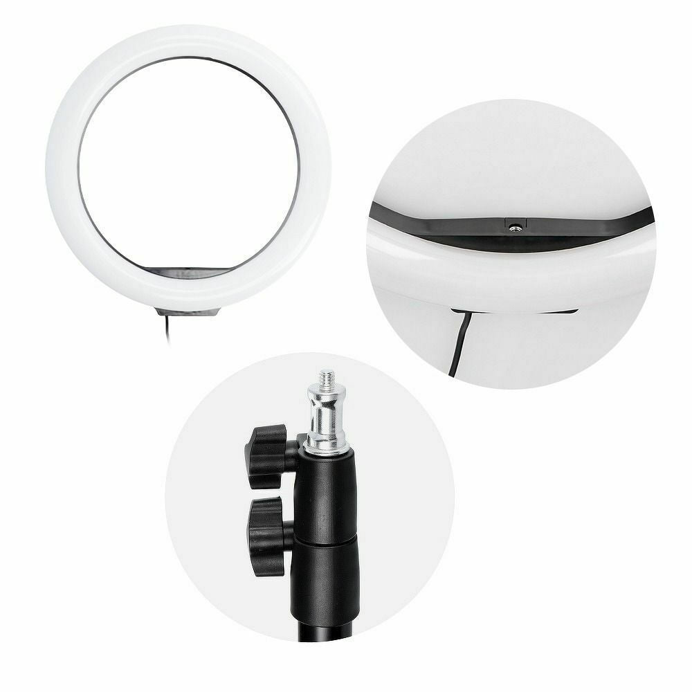 RGB Ring Light Led Full Color 30.5cm με Τρίποδο Δαπέδου και Βάση για Κινητό