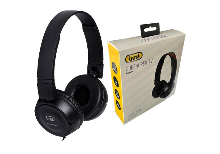 Trevi 649 Ενσύρματα On Ear Ακουστικά Τηλεόρασης Μαύρα