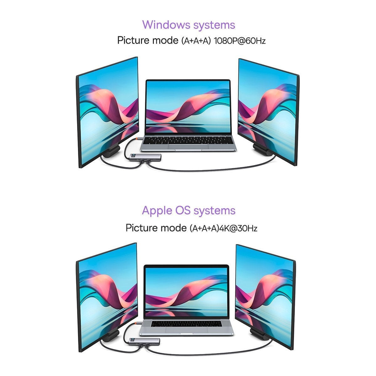 Baseus Metal Gleam Series 8in1 USB-C Docking Station με HDMI 4K PD Ethernet Γκρι