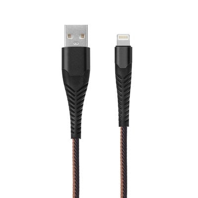 Braided USB to Lightning Cable Μαύρο 1m(HR-UC020)