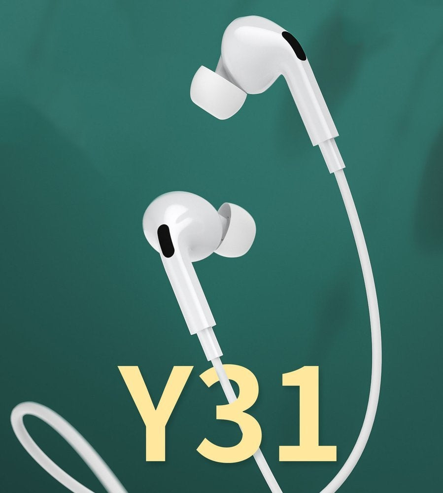 WK Y31 Lightning In-ear Handsfree με Βύσμα Lightning Λευκό