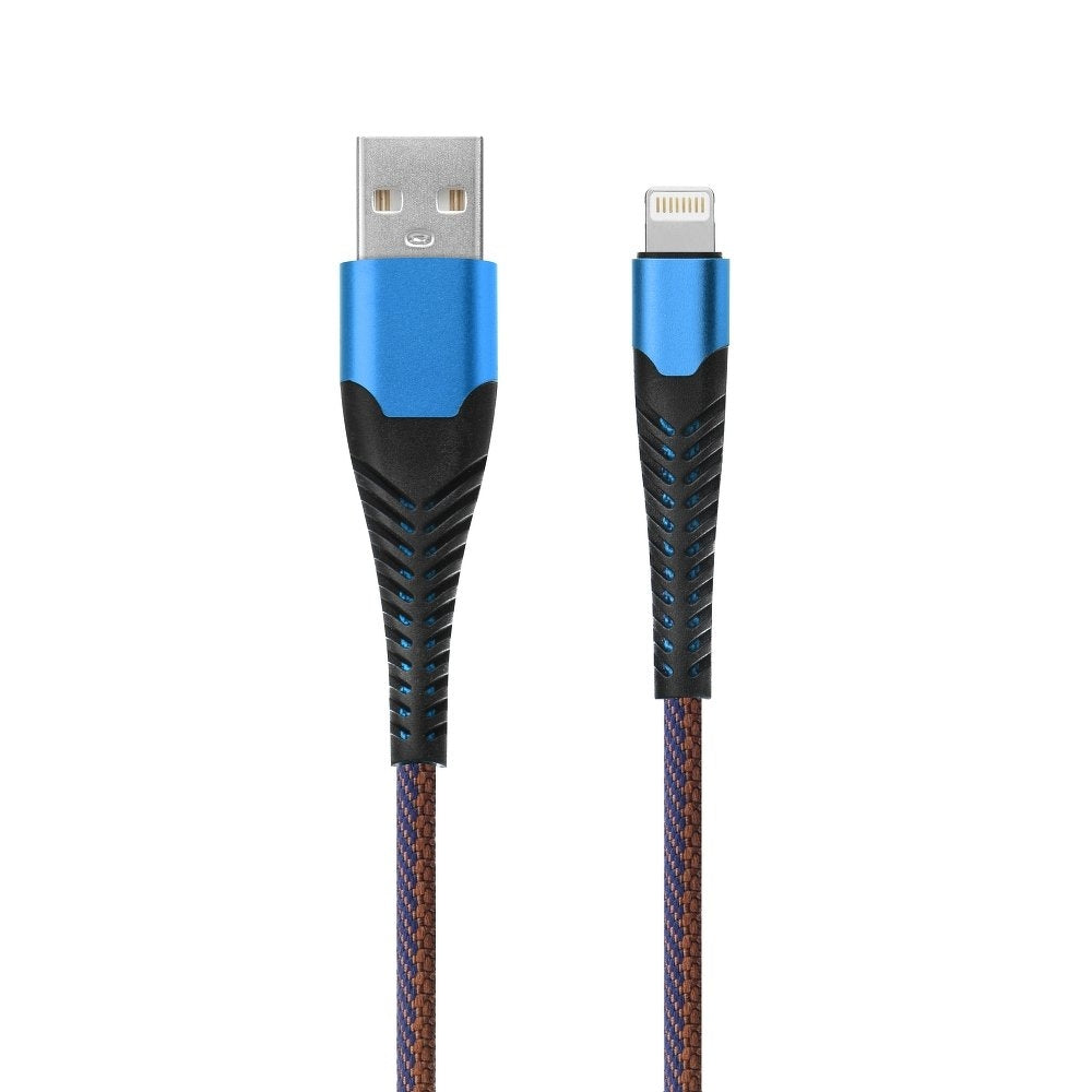 Braided USB to Lightning Cable Μπλε 2m (HR-UC020)