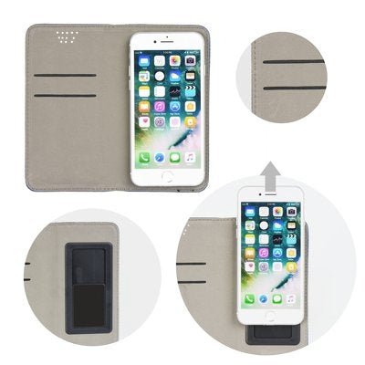 Flip Leather Smart Book έως 4.7" (Κόκκινο)