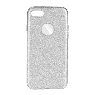Forcell Shining Back Cover Σιλικόνης Ασημί (iPhone SE 2020/8/7)