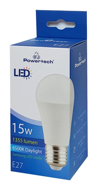 POWERTECH LED Λάμπα Globe E27-007 15W, 6500K, E27, Samsung LED, IC