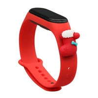Hurtel Christmas Holidays Λουράκι Σιλικόνης Red Sock (Mi Smart Band 5/Mi Smart Band 6)