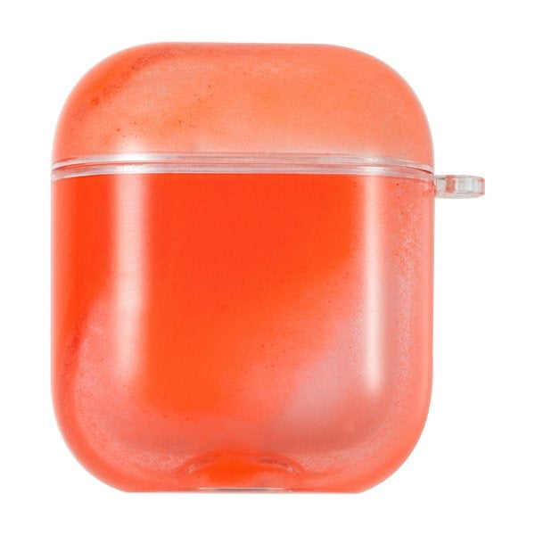 Kingxbar Galaxy Nightglow Luminescent Θήκη Σιλικόνης σε Πορτοκαλί χρώμα για Apple AirPods