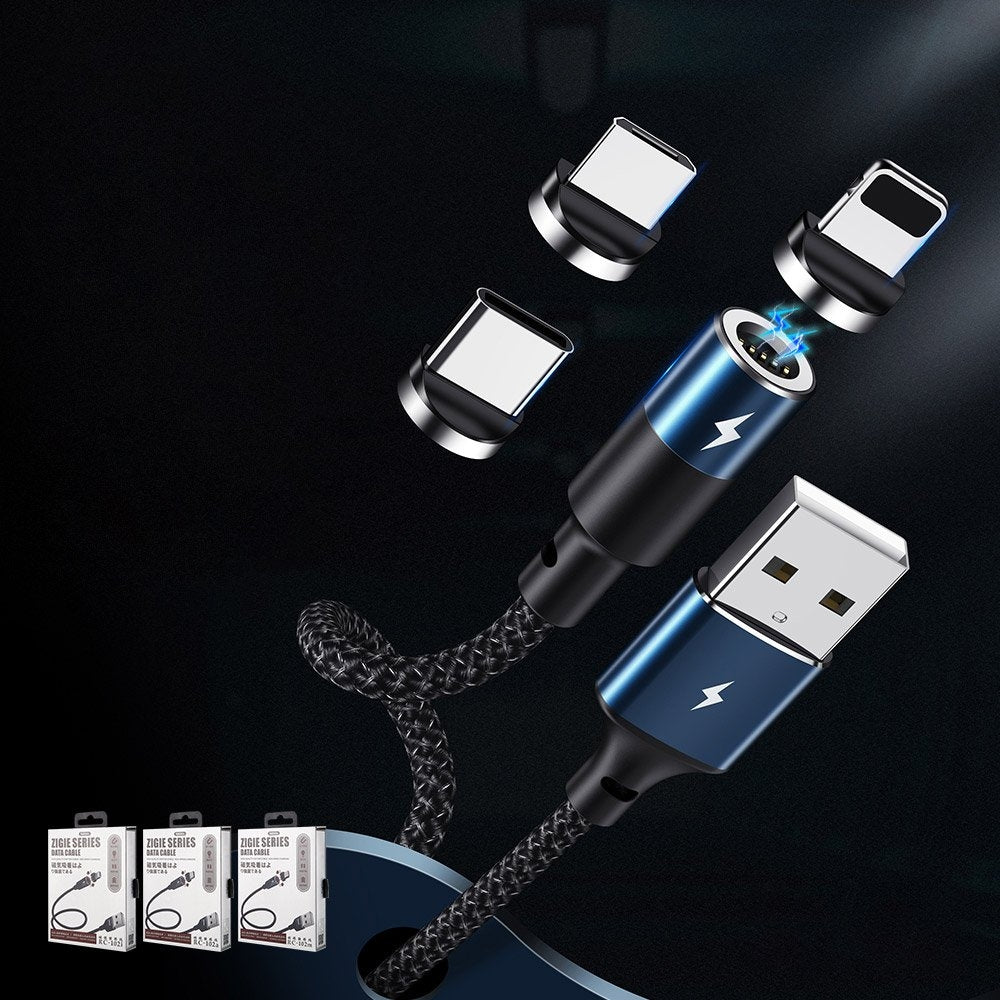 Remax Magnetic USB to Lightning Cable Μπλε 1.2m (Zigie)