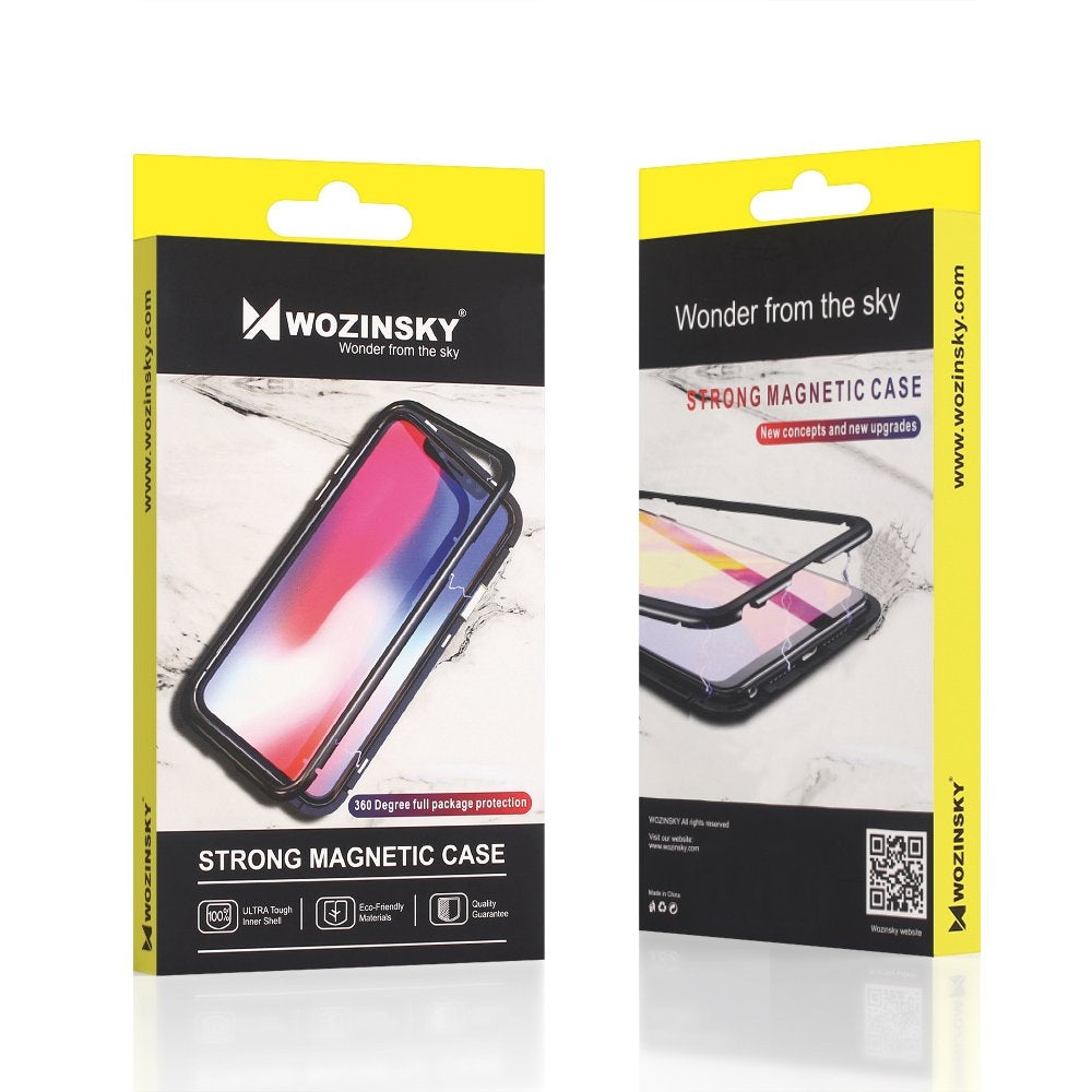 Wozinsky Magnetic 360 Full Cover Μεταλλική / Πλαστικό Μαύρο (iPhone SE 2020/8/7)