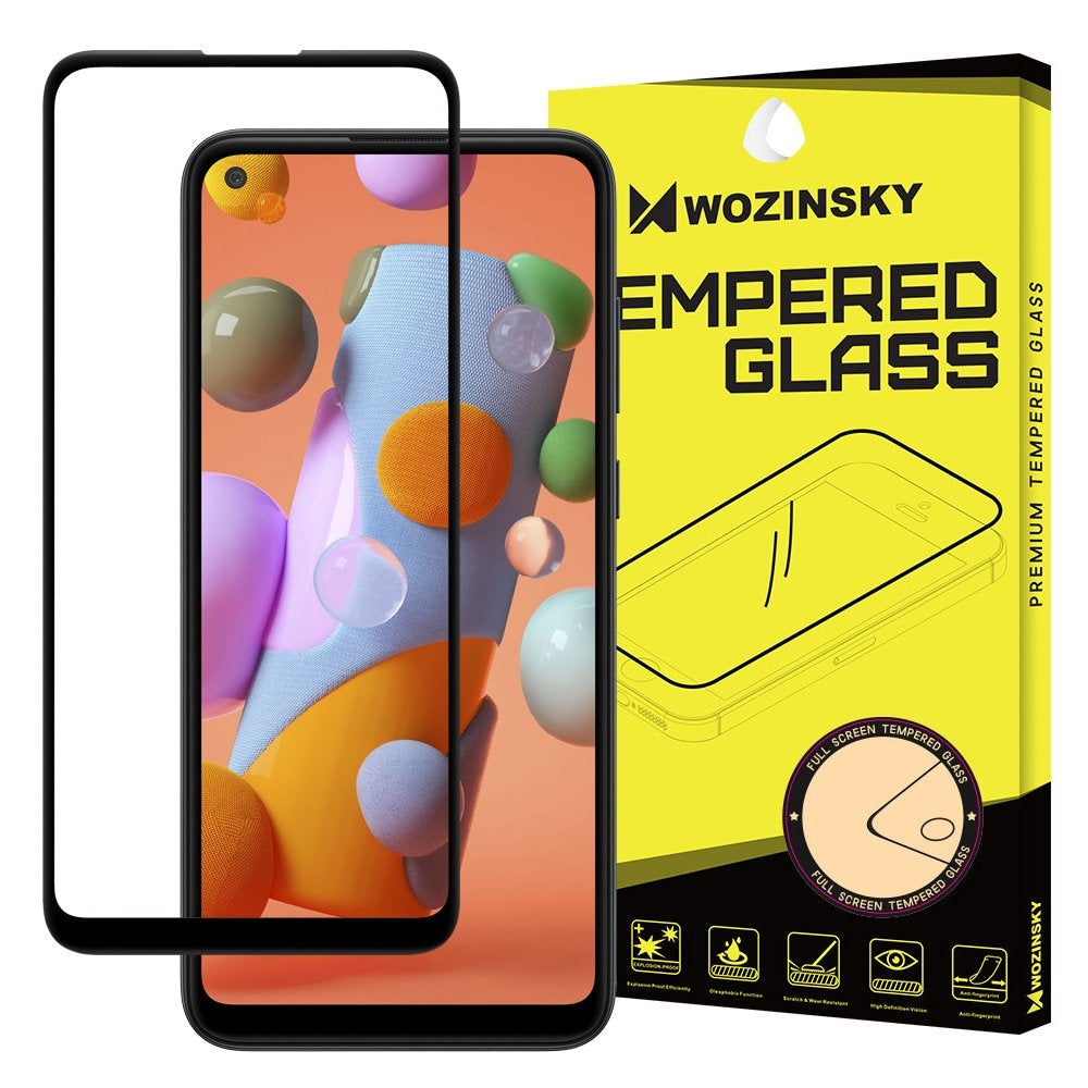 Wozinsky Wozinsky Full Glue Full Face Tempered Glass Black (Galaxy M11)