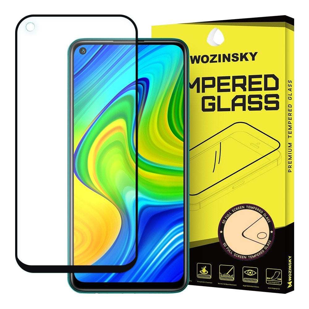 Wozinsky Full Glue Full Face Case Friendly Black (Redmi Note 9)