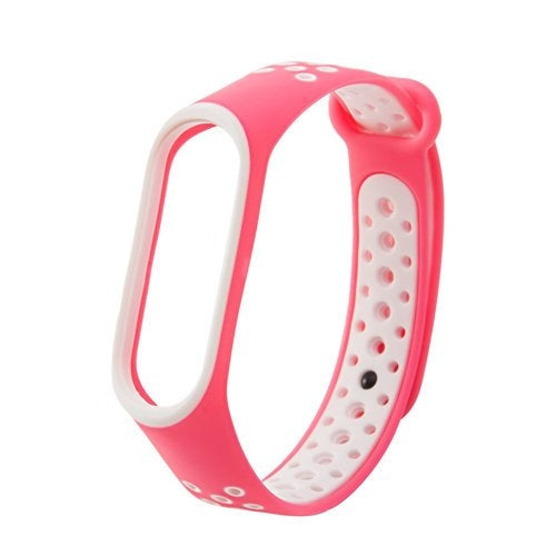 Hurtel Dots Λουράκι Σιλικόνης Pink White (Mi Band 3/Mi Smart Band 4)