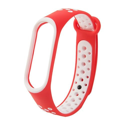 Hurtel Dots Λουράκι Σιλικόνης Red White (Mi Band 3/Mi Smart Band 4)