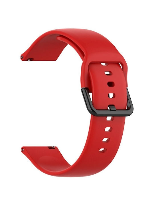 Λουράκι Σιλικόνης Κόκκινο (Universal 20mm)