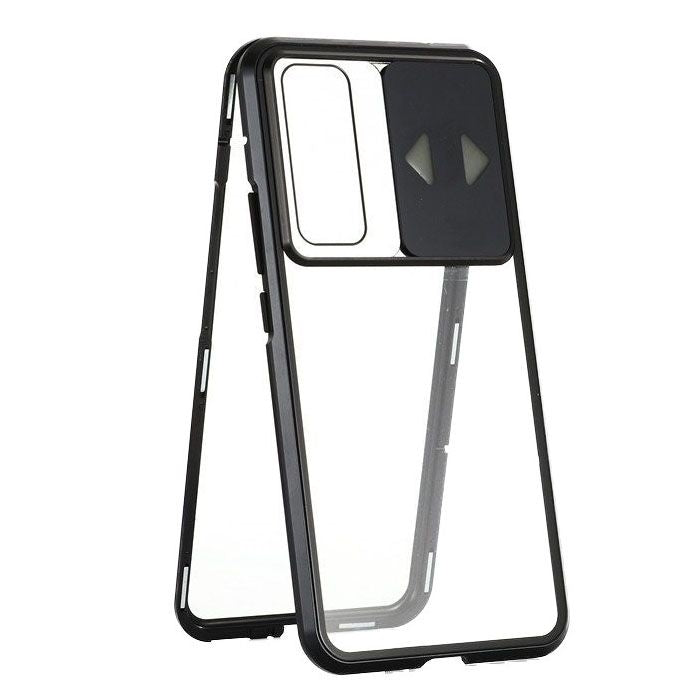 Wozinsky Magnetic Cam Slider 360 Full Cover Tempered Glass Clear / Black (Huawei P40 Lite 5G)
