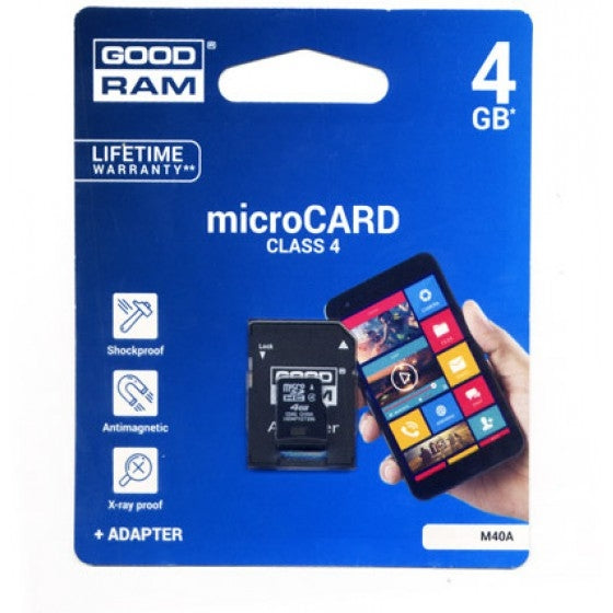 GoodRAM M400 microSDHC 4GB Class 4 U1 Default Speed