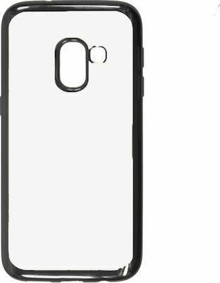 Senso Side Colour Back Cover Σιλικόνης Μαύρο (Galaxy J5 2017)
