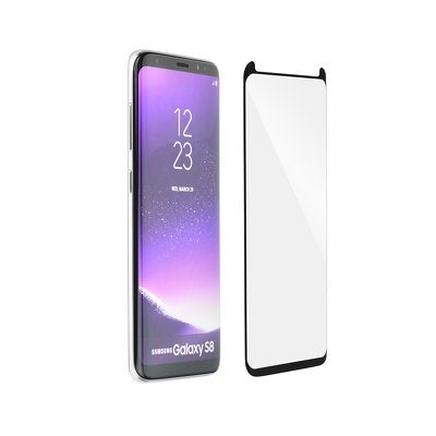Blue Star Full Face Tempered Glass Black (Full Glue/small Size) (Galaxy S9)