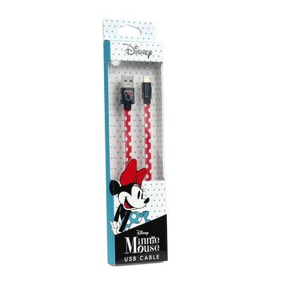 Disney Flat USB-A to Lightning Cable Κόκκινο 1.2m (DUSMIN005)