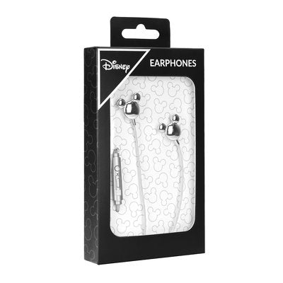 Disney Mickey Mirror 3D Earbuds Handsfree με Βύσμα 3.5mm Ασημί