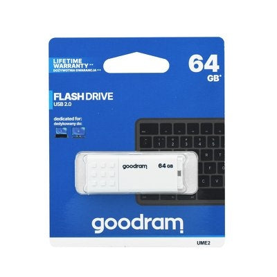 GoodRAM UME2 64GB USB 2.0 Stick Λευκό