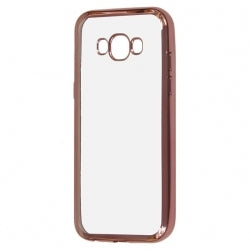 Back Cover Διαφανές Rose Gold (Galaxy J3 2017)