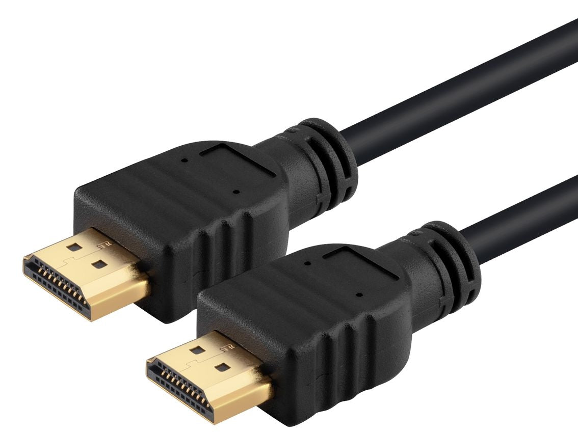 POWERTECH καλώδιο HDMI(M) to HDMI(M) 15+1, CCS, Gold Plug, Black, 1m