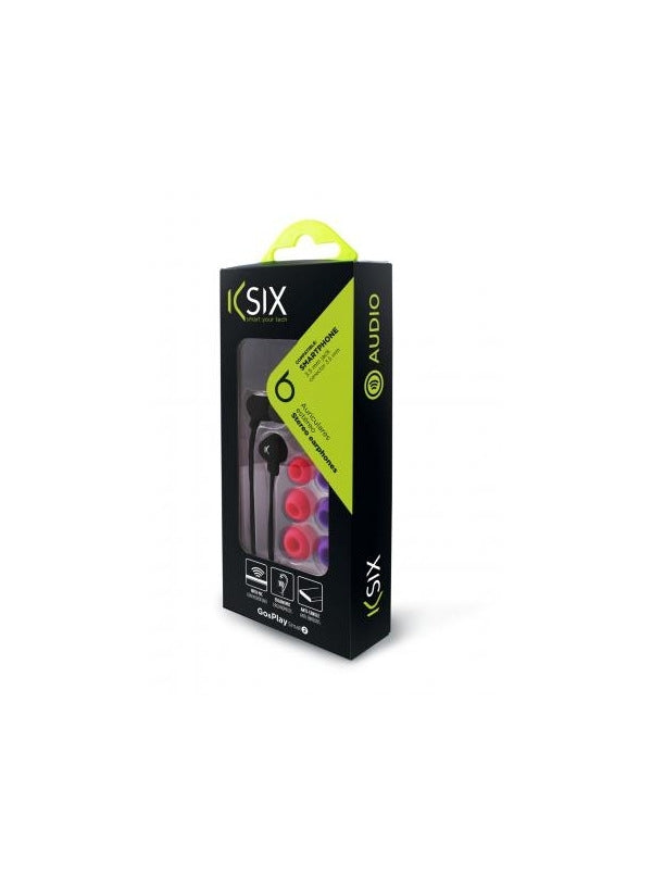 Ksix Go and Play Small2 In-ear Handsfree με Βύσμα 3.5mm Μαύρο