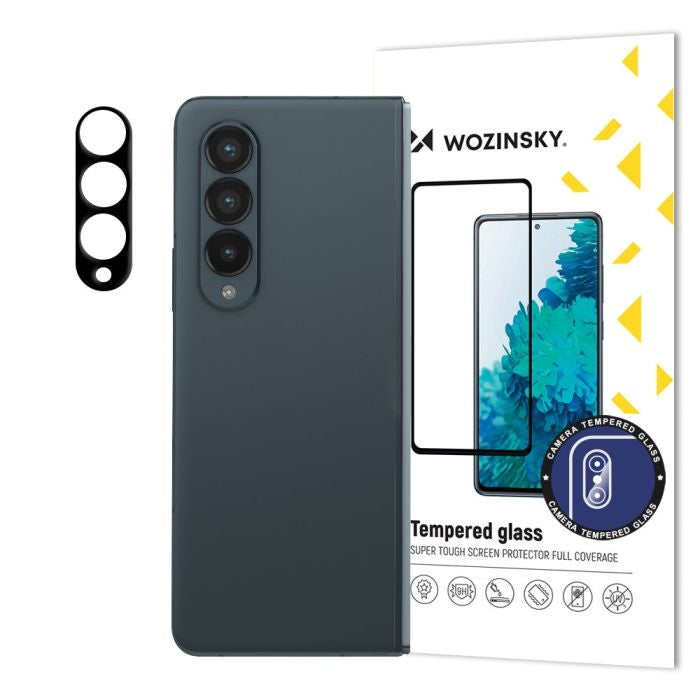 Wozinsky 9H Full Camera Lens Tempered Glass Film Prοtector Black (Samsung Galaxy Z Fold4)