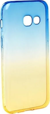Forcell Ombre Back Cover Διαφανές Μπλε/Κίτρινο (Galaxy A3 2017)