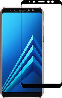 3D Full Face Tempered Glass Camera View Black (Galaxy A8+ 2018)