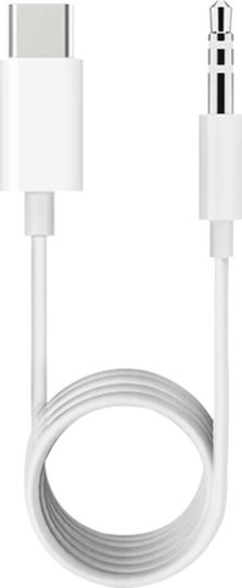 USB 2.0 Cable USB-C male - 3.5mm Λευκό 1m (T100300172A)