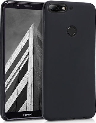 Back Cover Σιλικόνης Μαύρο (Huawei Y7 2018/Y7 Prime 2018/Honor 7C)