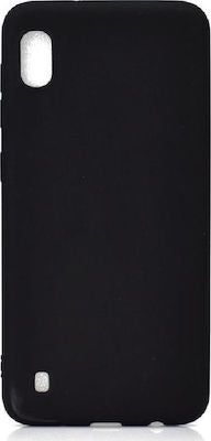 Back Cover Σιλικόνης Matt Μαύρο (Galaxy A10)
