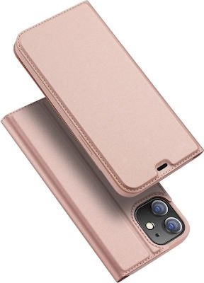 Dux Ducis Skin Pro Book Δερματίνης Ροζ Χρυσό (iPhone 12 mini)
