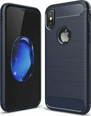 Carbon Brushed Μπλε (iPhone X/Xs)