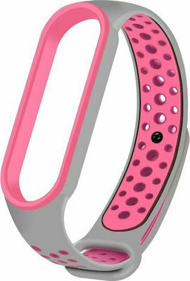 Hurtel Dots Λουράκι Σιλικόνης Ροζ (Mi Band 3/Mi Smart Band 4)