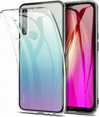 Forcell Antibacterial Back Cover Σιλικόνης Διάφανο (Redmi Note 8 Pro)
