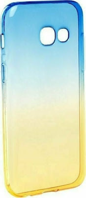 Forcell Ombre Back Cover Σιλικόνης Blue / Gold (Galaxy A5 2017)