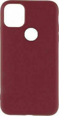 Θήκη σιλικόνης για Realme C21 μπορντό