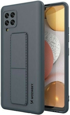 Wozinsky Kickstand Flexible Back Cover Σιλικόνης Μπλε (Galaxy A12)