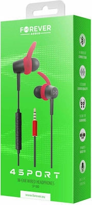 Forever 4Sport SP-100 In-ear Handsfree με Βύσμα 3.5mm Κόκκινο