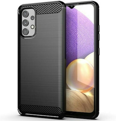 Forcell Carbon Back Cover Σιλικόνης Μαύρο (Galaxy A33 5G)