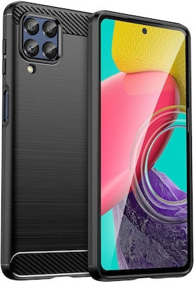 Forcell Carbon Back Cover Σιλικόνης Μαύρο (Galaxy M53 5G)